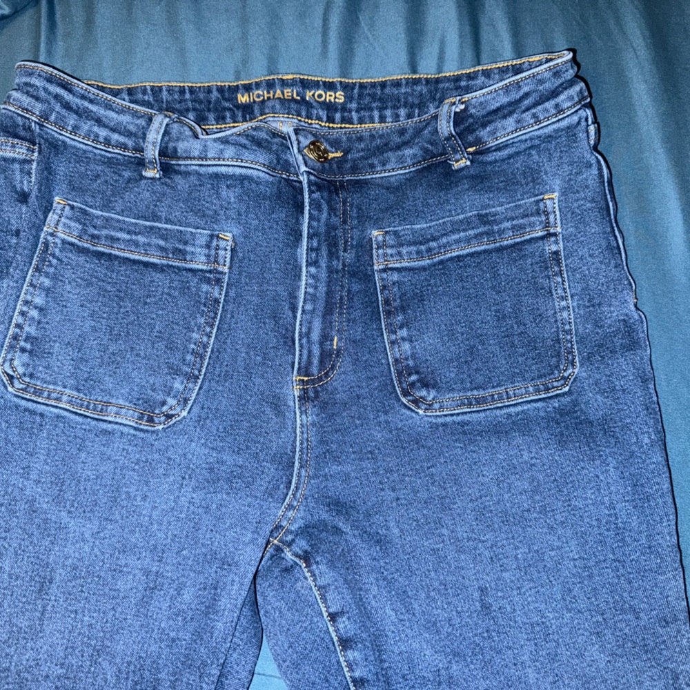 Michael Kors Blue Boot Cut Jeans